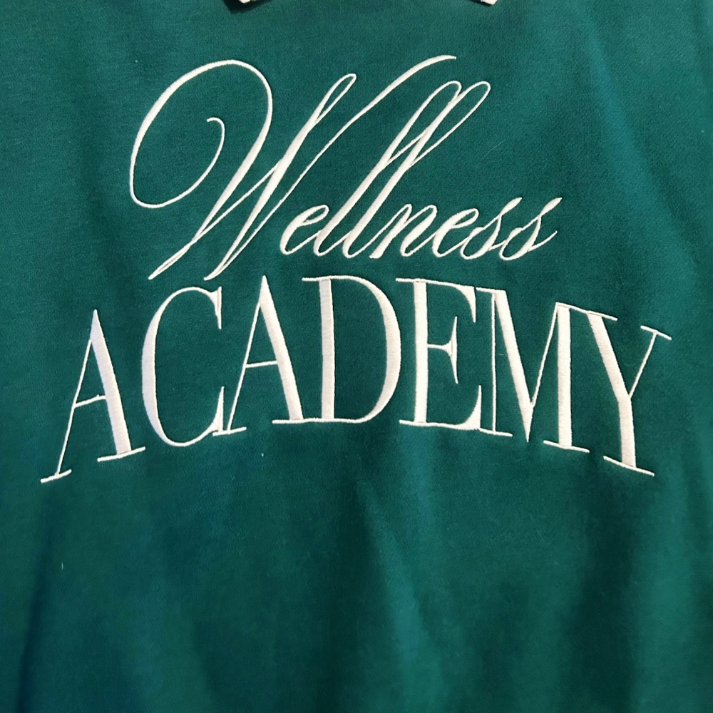 Yellow The Label RARE Wellness Academy Sweatshirt *NWOT* - Picture 2 of 4